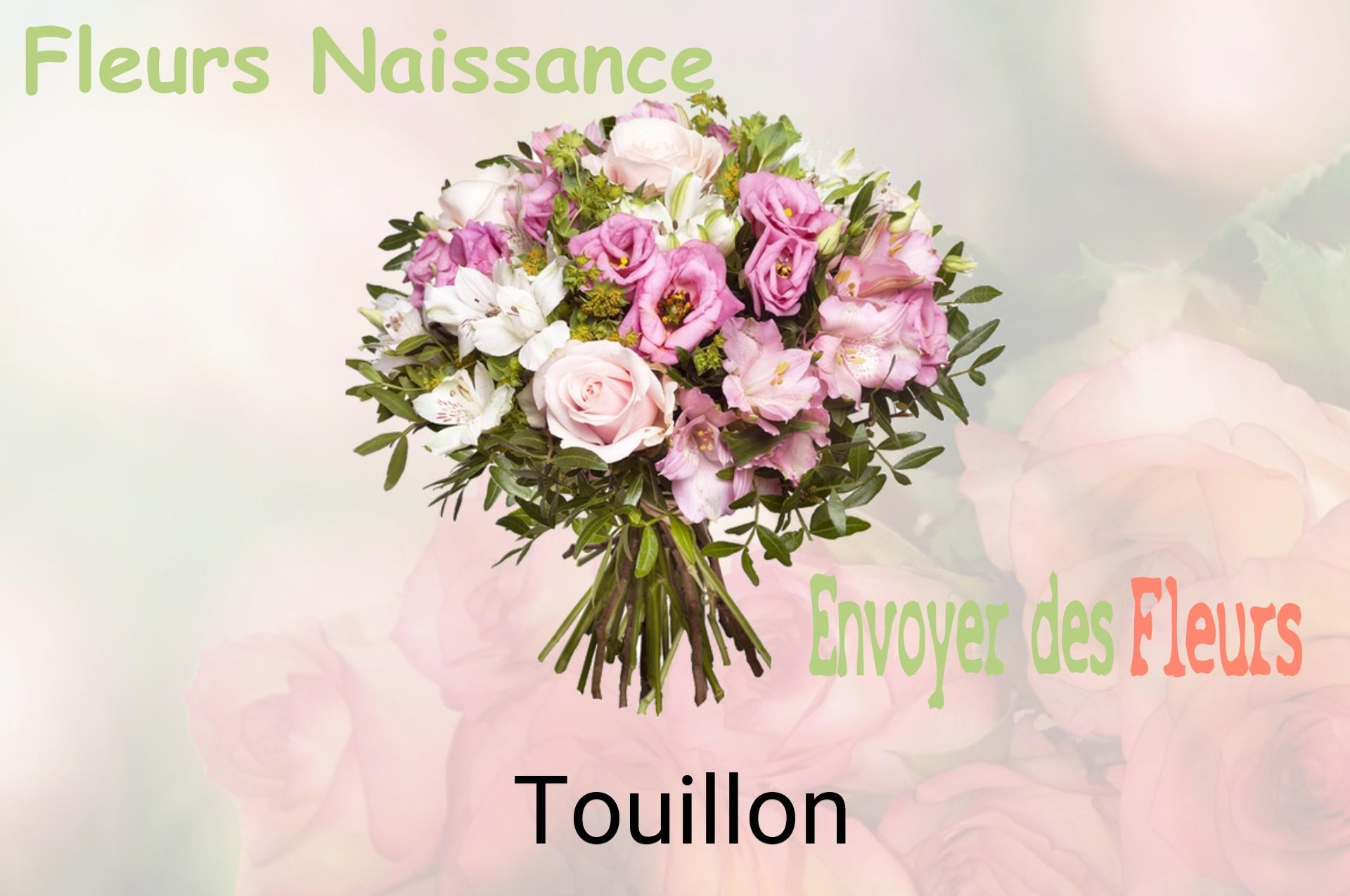 Bouquet de fleurs de naissance livré à Touillon